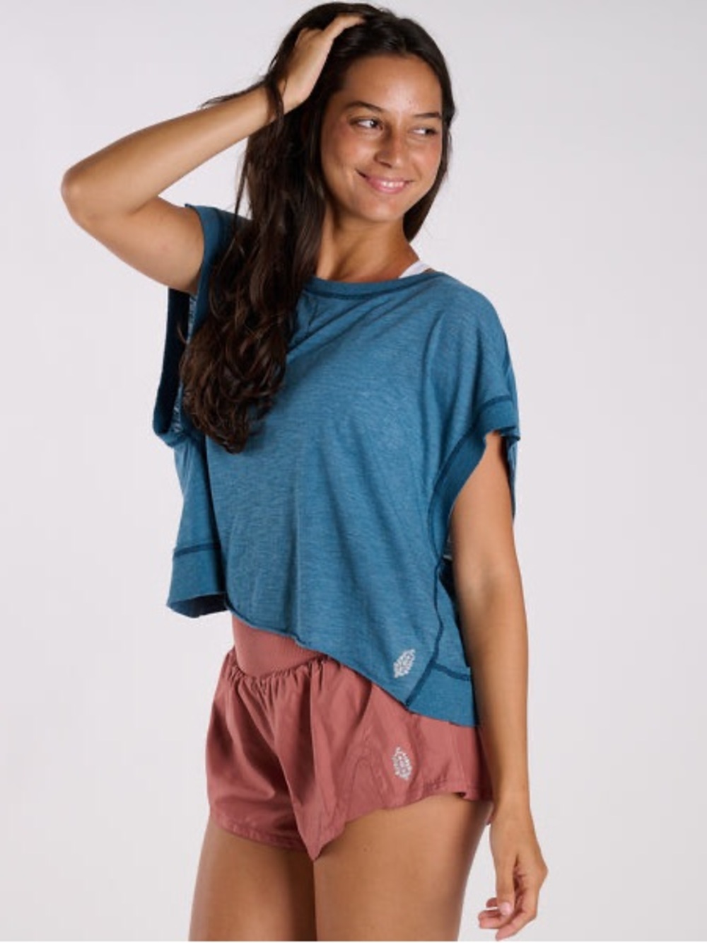NWT Free People FP Movement My Time Tee in Riptide (blue) – Multiple Sizes